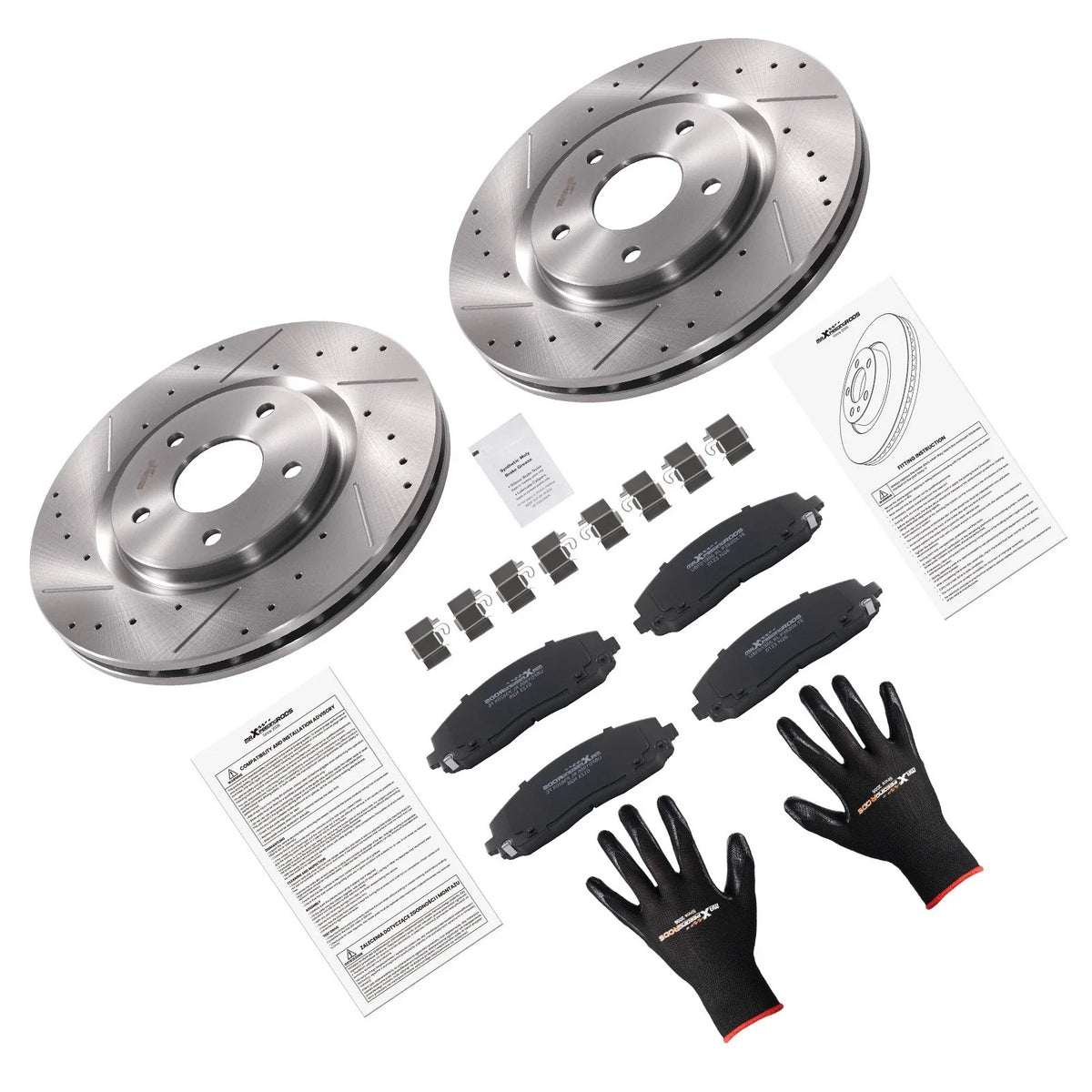 2012-2020 Dodge Grand Caravan/Journey Front Brake Pads & Rotors Kit