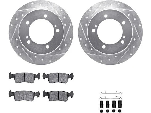 Front Brake Pad and Rotor Kit for Suzuki Samurai (1986–1994) HQ768CD