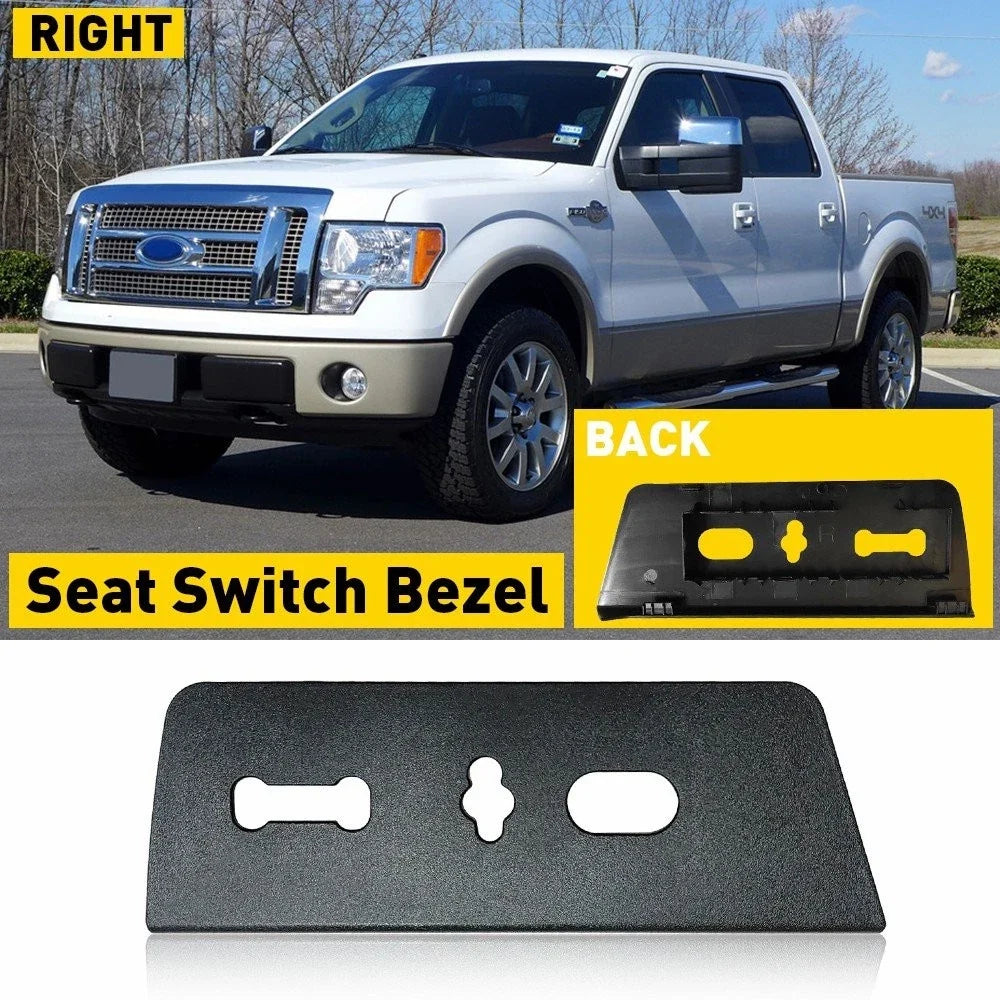 Power Seat Switch Bezel for Ford F-150 Right Passenger 2009-2014
