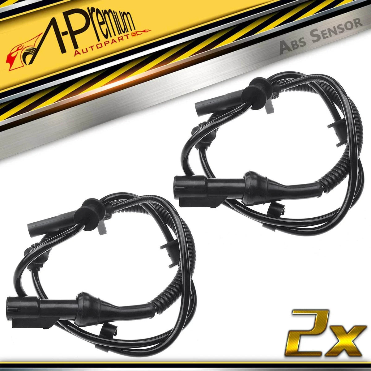2X Front Side ABS Wheel Speed Sensor for Ford F-150 (2005–2008)