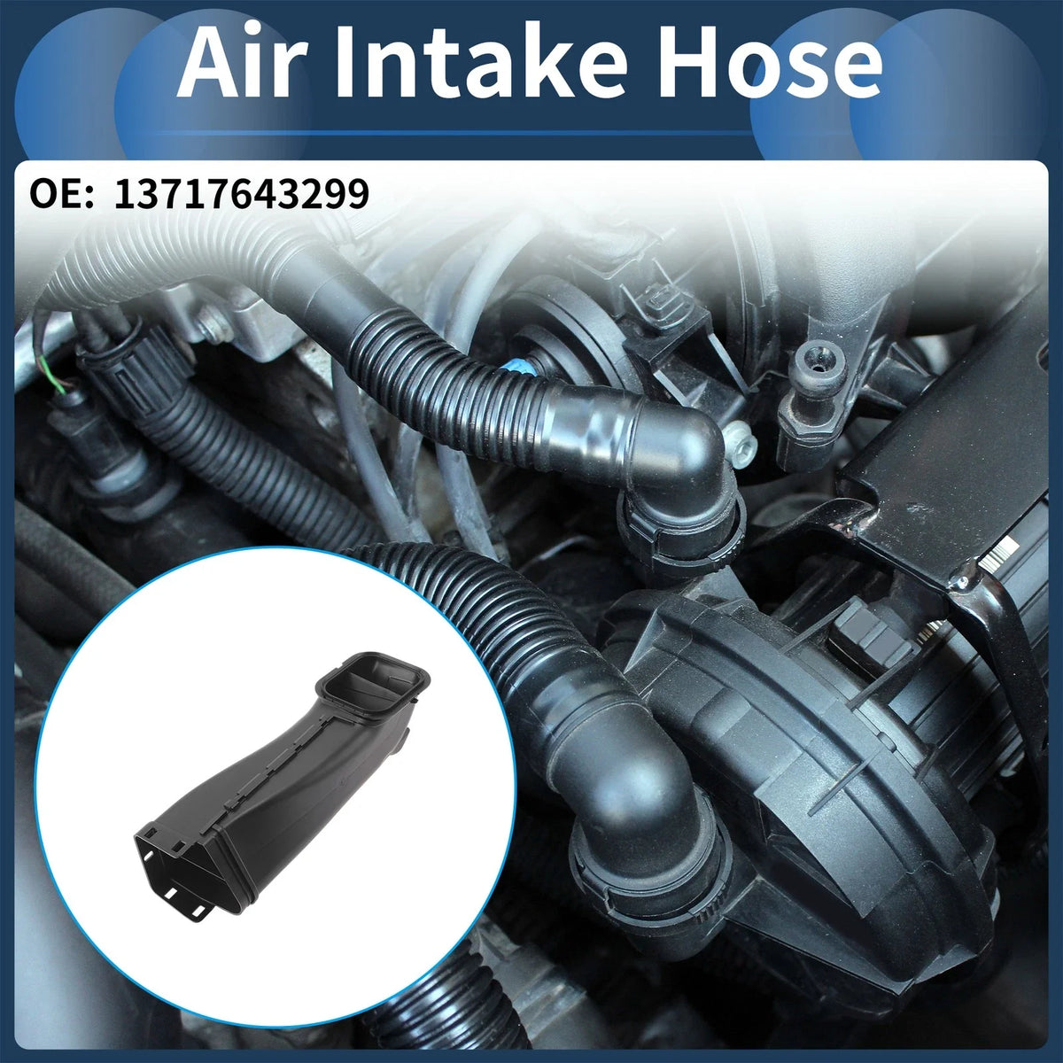 Engine Air Intake Hose for BMW G30 G32 (2017–2021) No. 13717643299