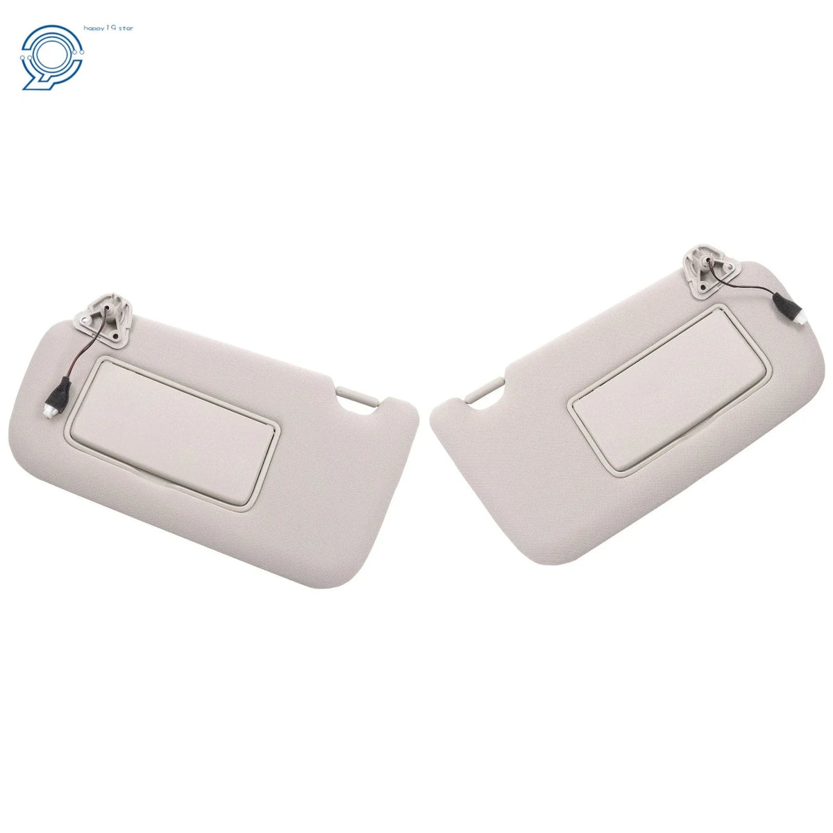 Sun Visors Set of 2 with Vanity Mirror - Gray for Nissan Sentra 2013-2019