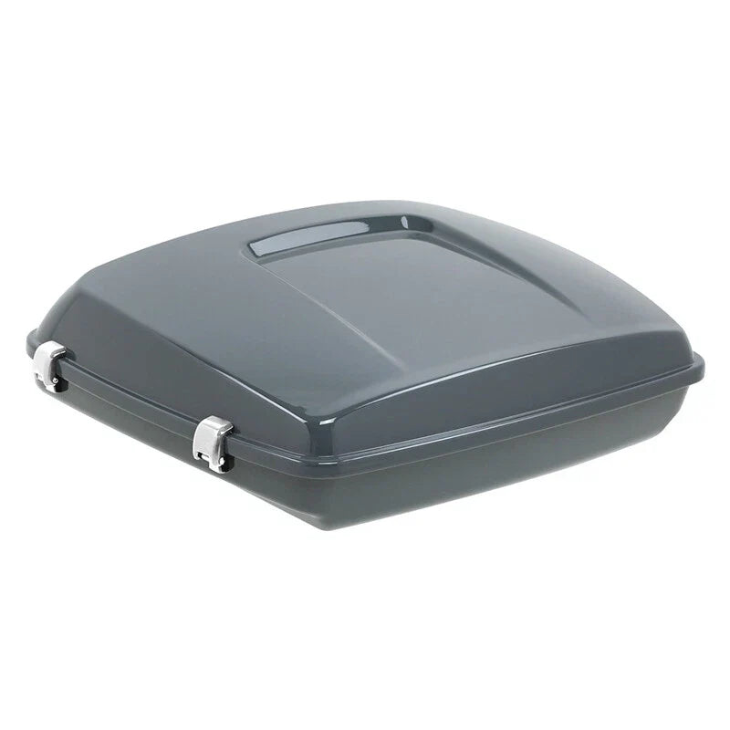 18 Gunship Gray Razor Trunk for Harley CVO Road Street Glide 2014–2024
