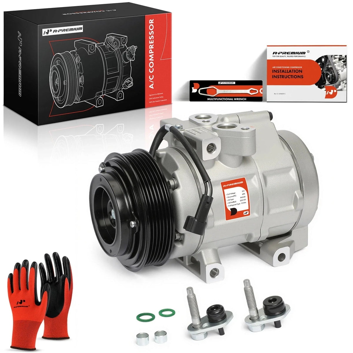 A/C Compressor with Clutch for Ford Explorer Mercury Mountaineer (2006–2010)