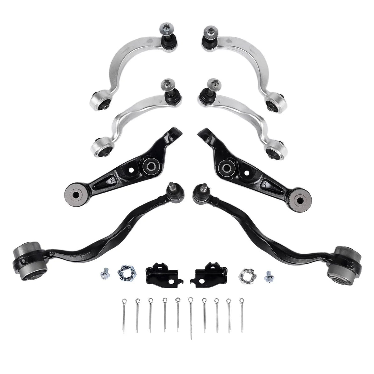 Control Arms Set of 8 Front Upper & Lower for Lexus LS460 2007-2017
