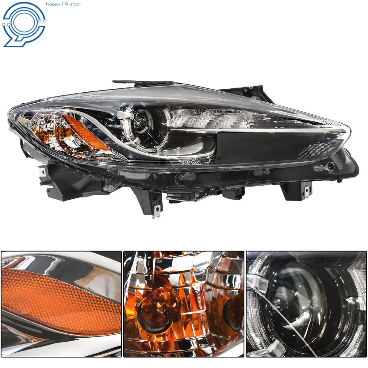 Passenger Side HID Headlight Assembly for Mazda CX-9 (2013–2015)