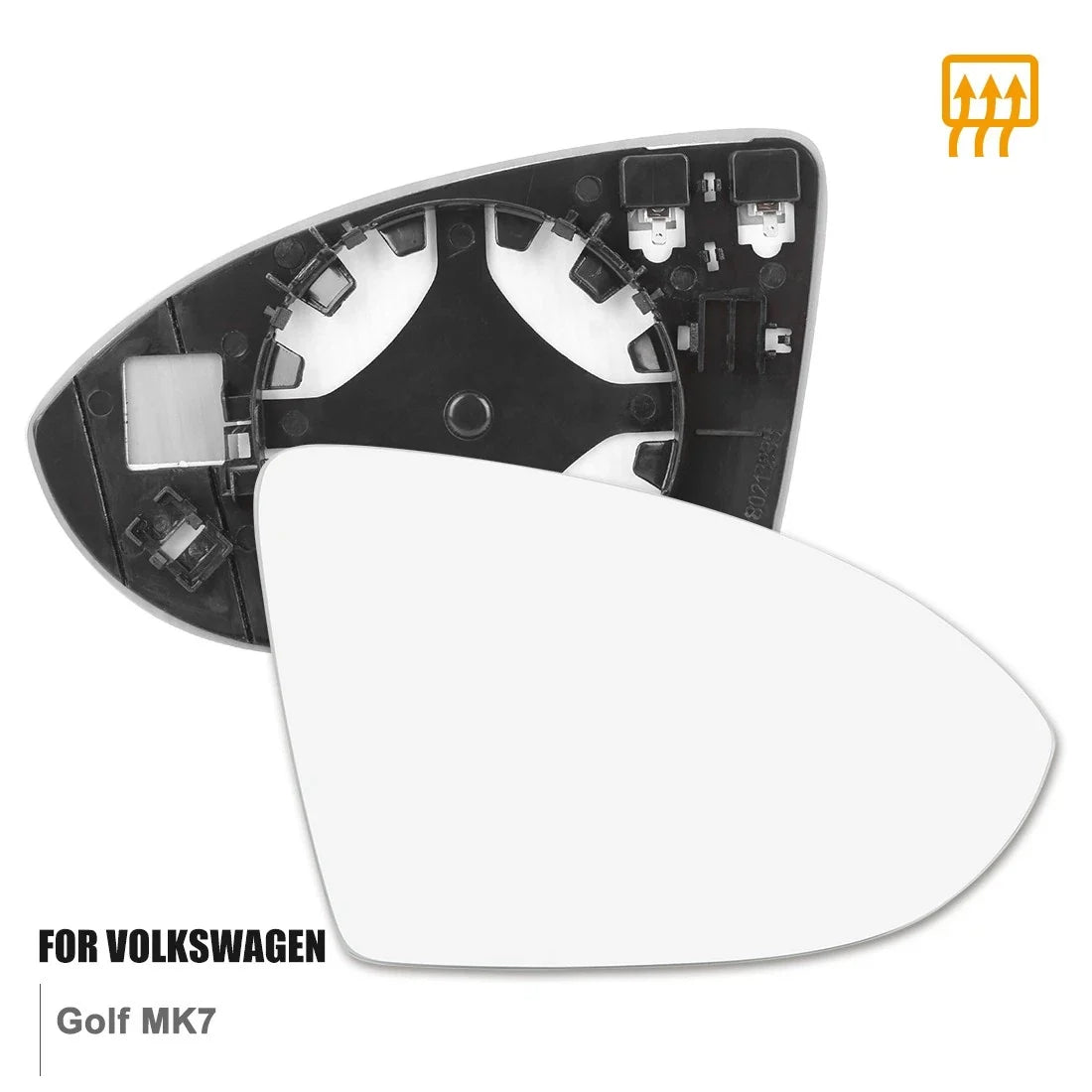 Heated Mirror Glass with Backing Plate for Volkswagen Golf (2015–2020)