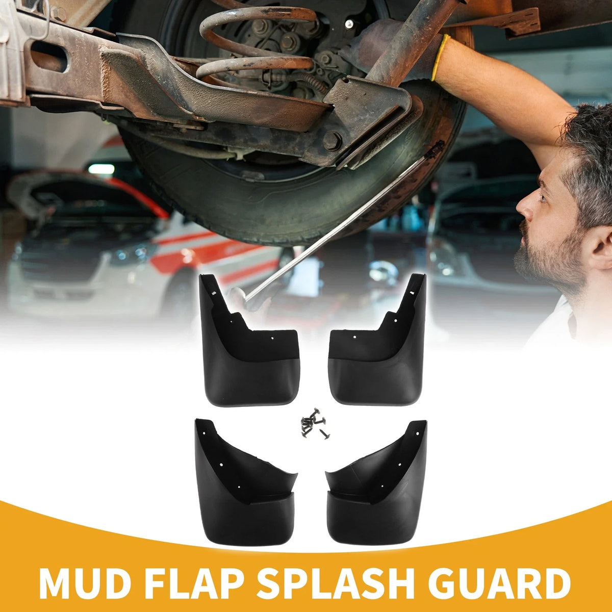 Mud Flap Splash Guard Set for Ford Fiesta (2005–2008)