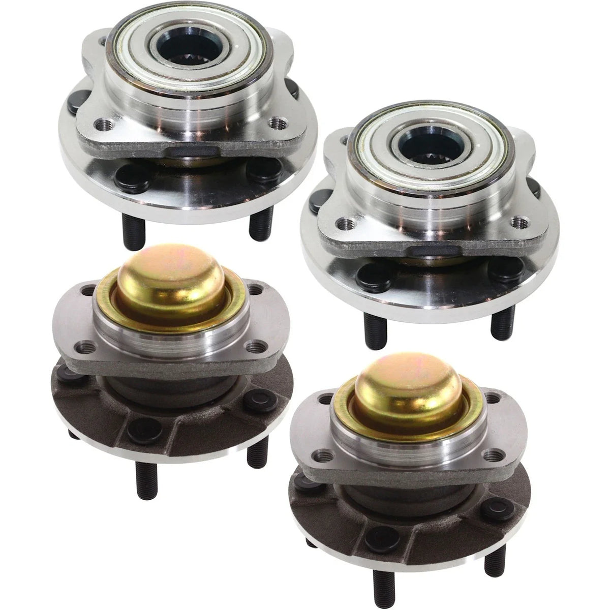Wheel Hubs Set for Chrysler Town & Country (2004-2007) Front/Rear