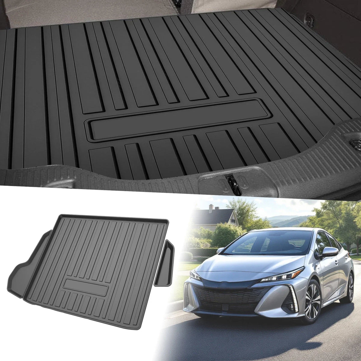 Flat Face Cargo Liner Rear Trunk Mat for Toyota Prius (2023–2024) TPE