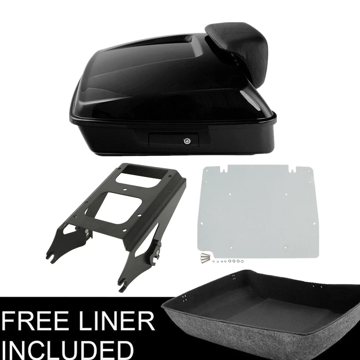 Chopped Rack Base Plate for Trunk Pad on Harley Touring 2009-2013