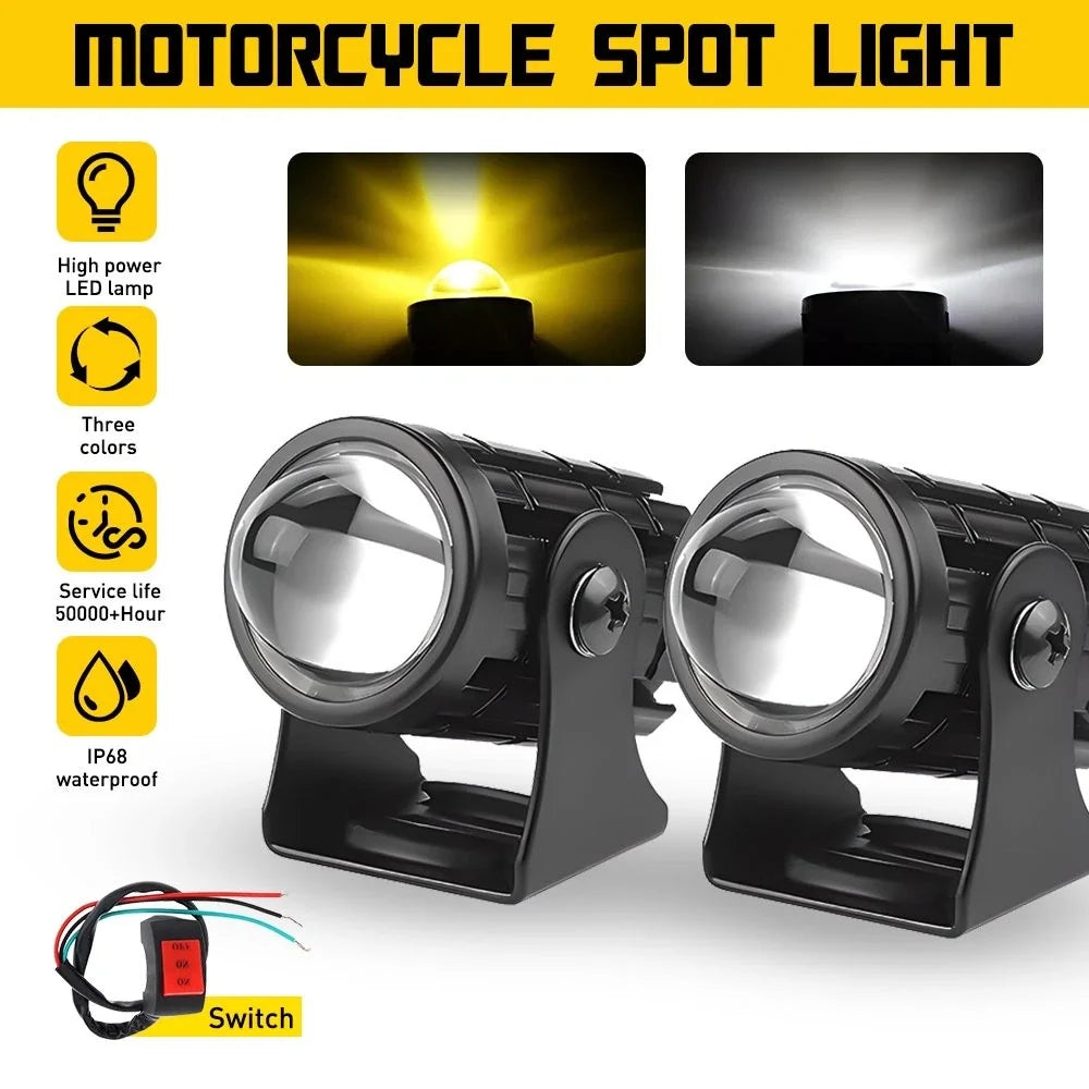 White LED Spot Light for Motorcycle ATV EXV (Off Road)