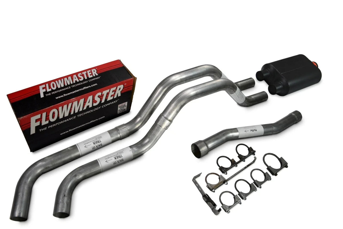 Dual Exhaust System 2.5" Side Exit Flowmaster Super 40 for Nissan Titan 04-06