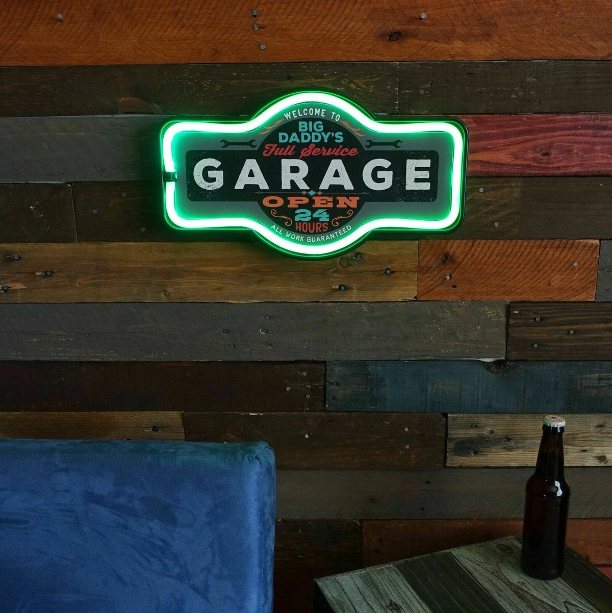 Marquee Sign with LED Neon Lights for Man Cave, Bar, Garage