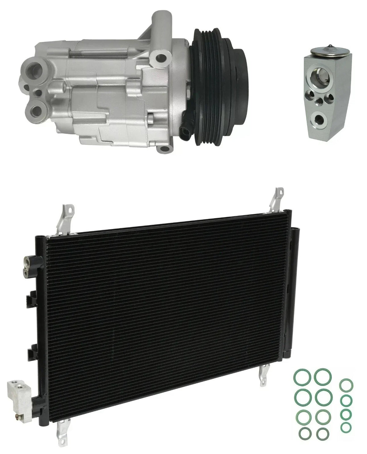 AC Compressor Kit with Condenser for Chevrolet Camaro 6.2L V8 (2014–2015)