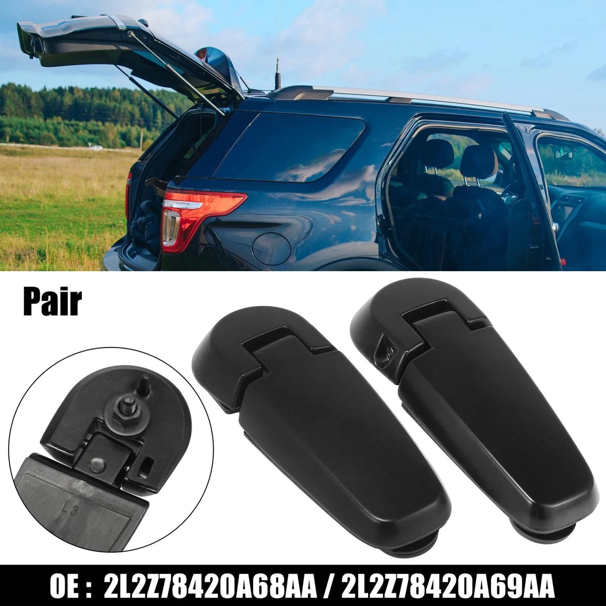 Pair of Liftgate Hinges for Ford Explorer (2002–2005) 2L2Z78420A68AA