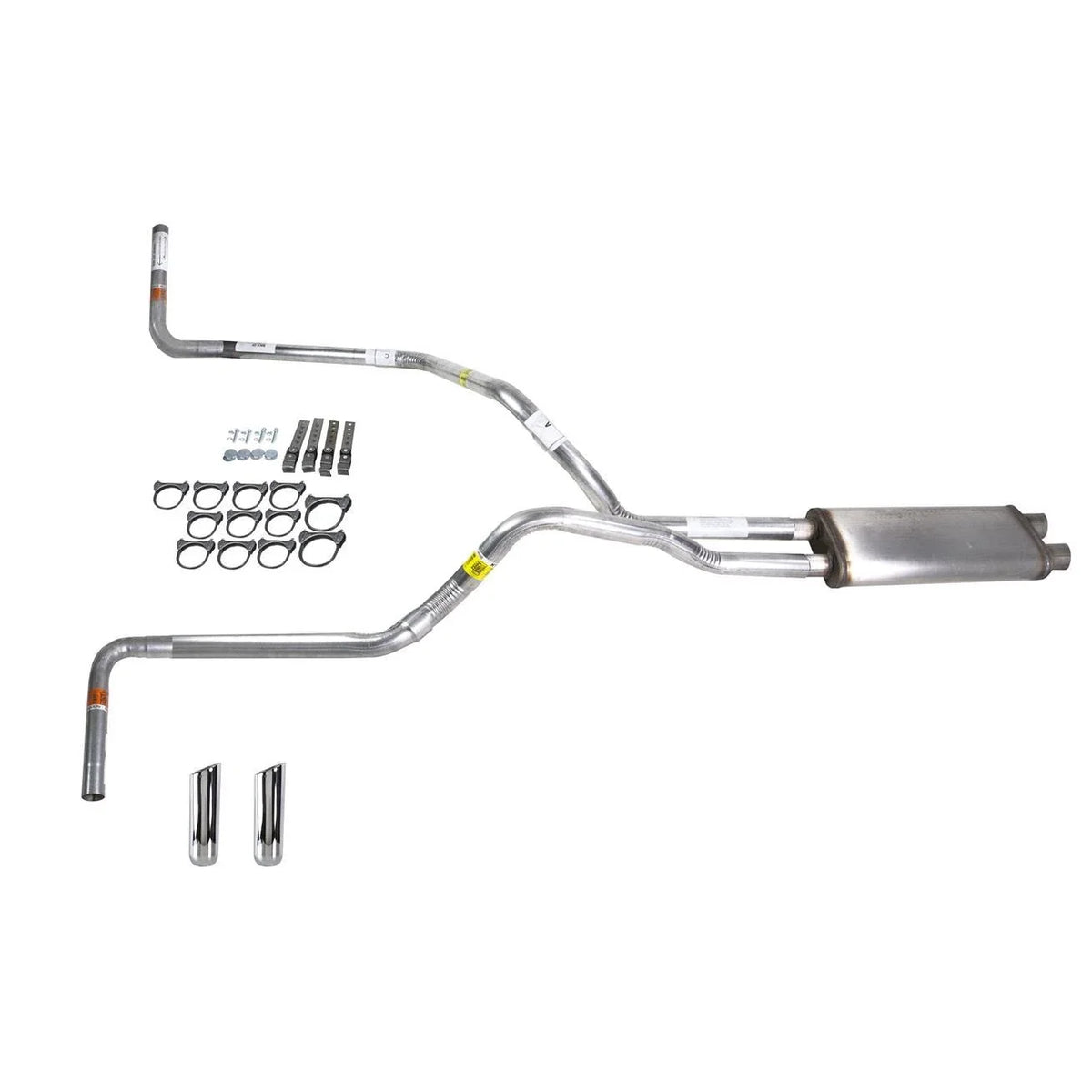 Dual Exhaust 2.5" Stainless Muffler with RW Tip for Silverado (1996–1999)