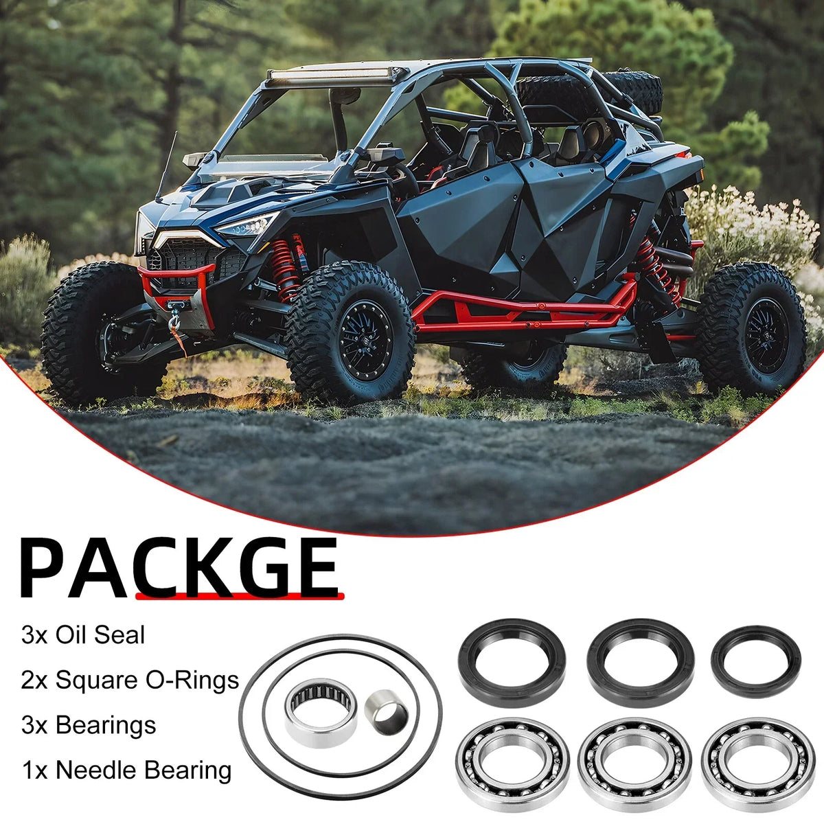 Front Differential Seal Kit - 2 Pieces for Polaris Ranger 2007–2012