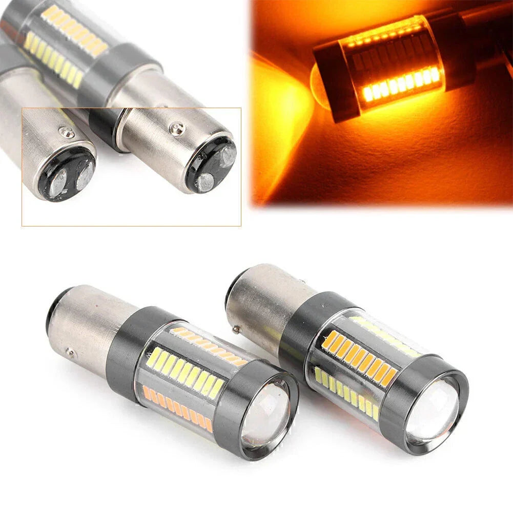 Amber White Switchback 1157 LED Turn Signal Bulb Pair