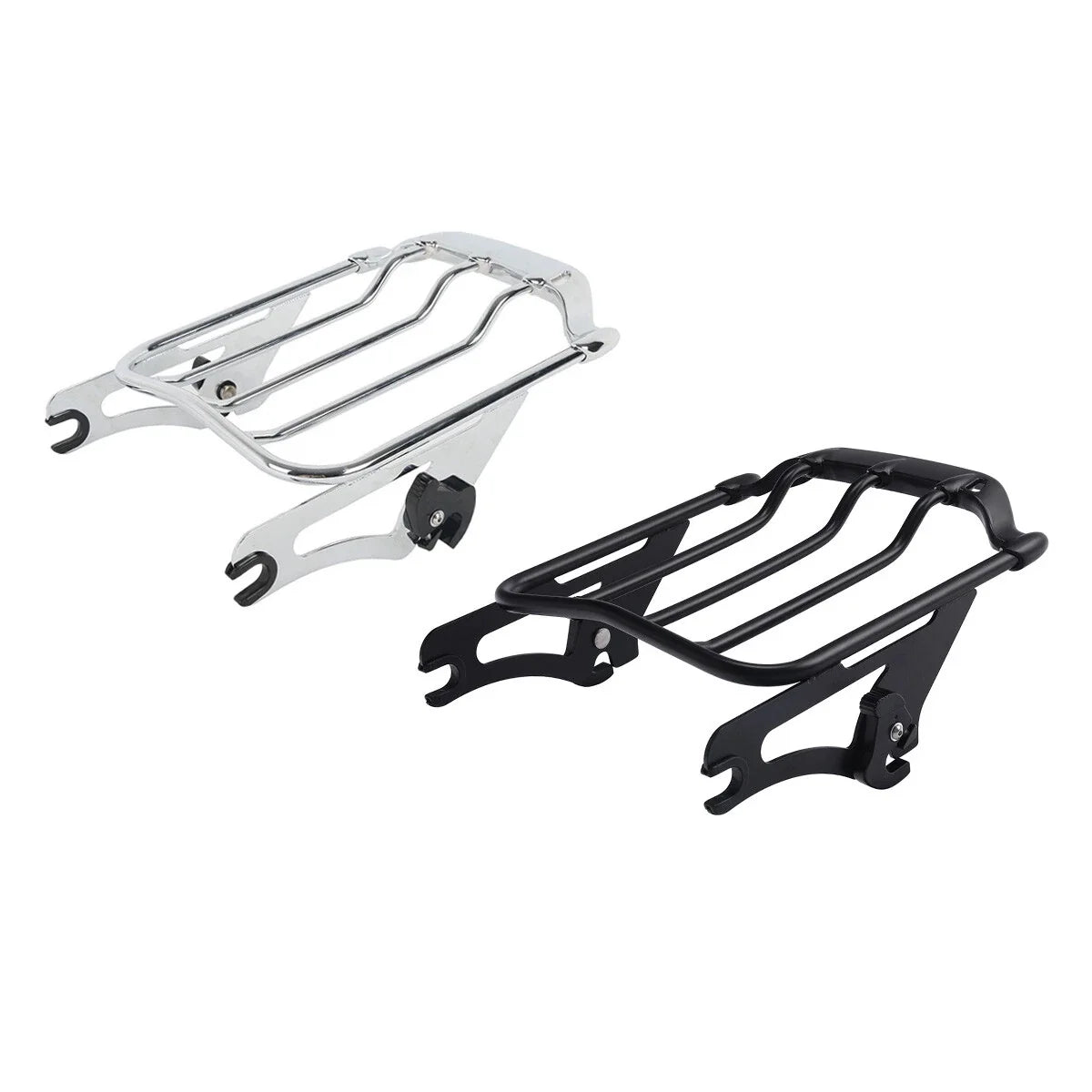 Luggage Rack Detachables for Harley Road King/Glide 2009–2024, Black/Chrome