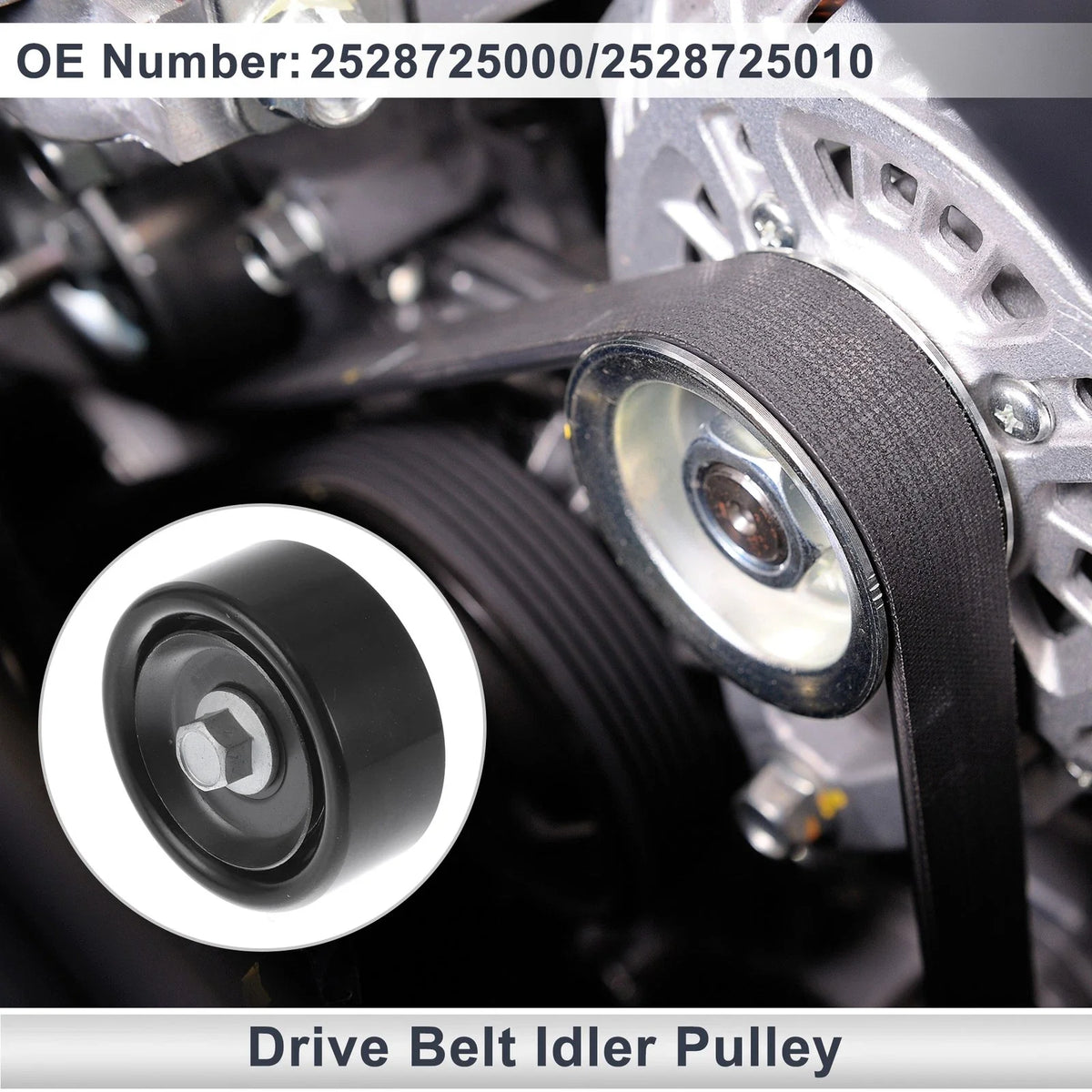 Drive Belt Idler Pulley for Kia Sportage (2011–2016) No. 2528725000