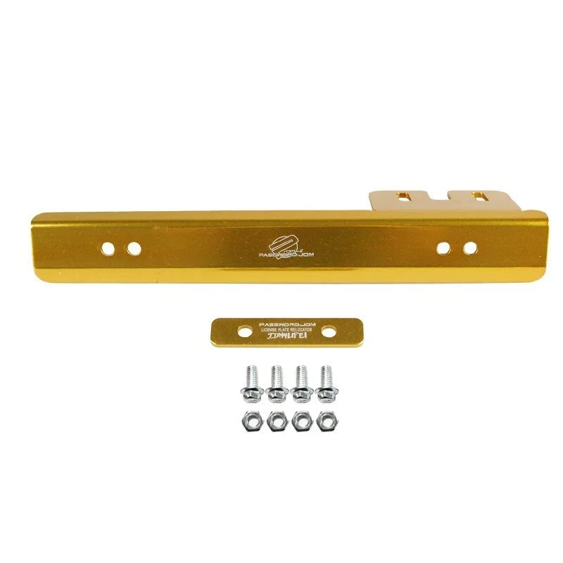 Universal Fit Front Bumper License Plate Mount Bracket Relocator 2000-2023