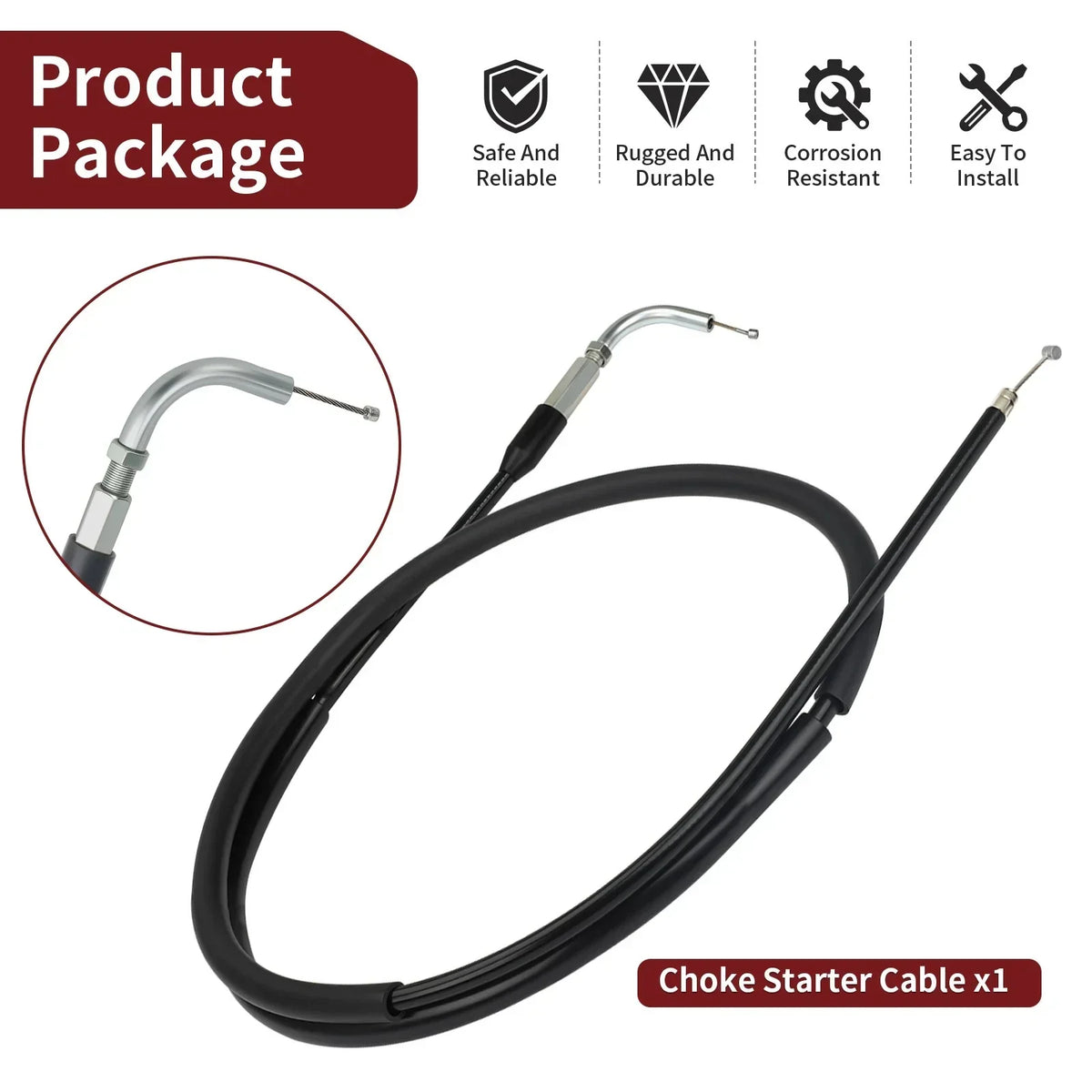 Starter Choke Cable for Yamaha YFM400 Big Bear 400 (2000-2001)