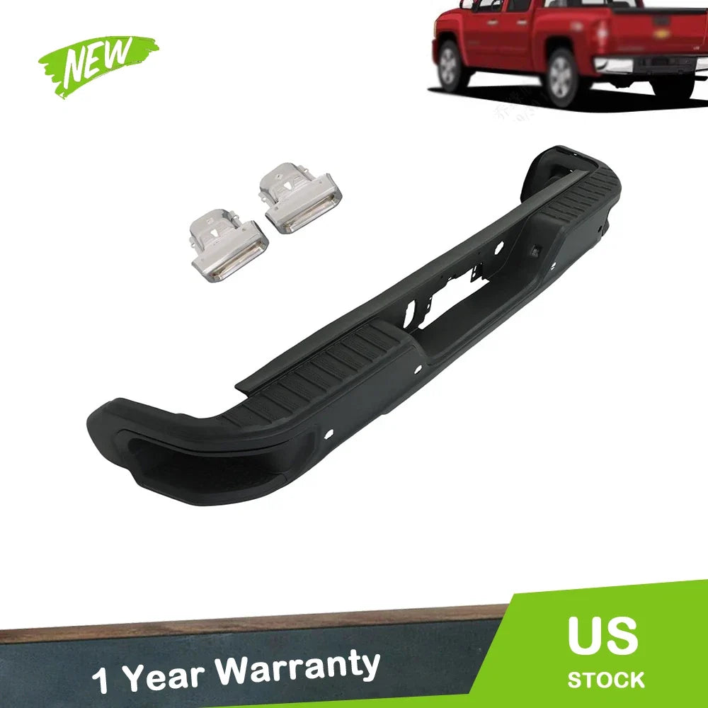 Rear Bumper Assembly Black for Chevrolet Silverado 1500 GMC Sierra 1500 (2019–2023)