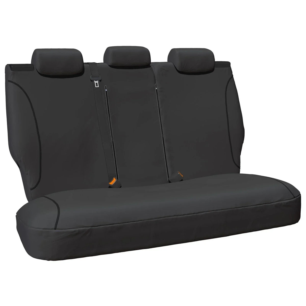Canvas Car Seat Covers - Rear Grey for Mazda BT-50 UR 2015 to 2019