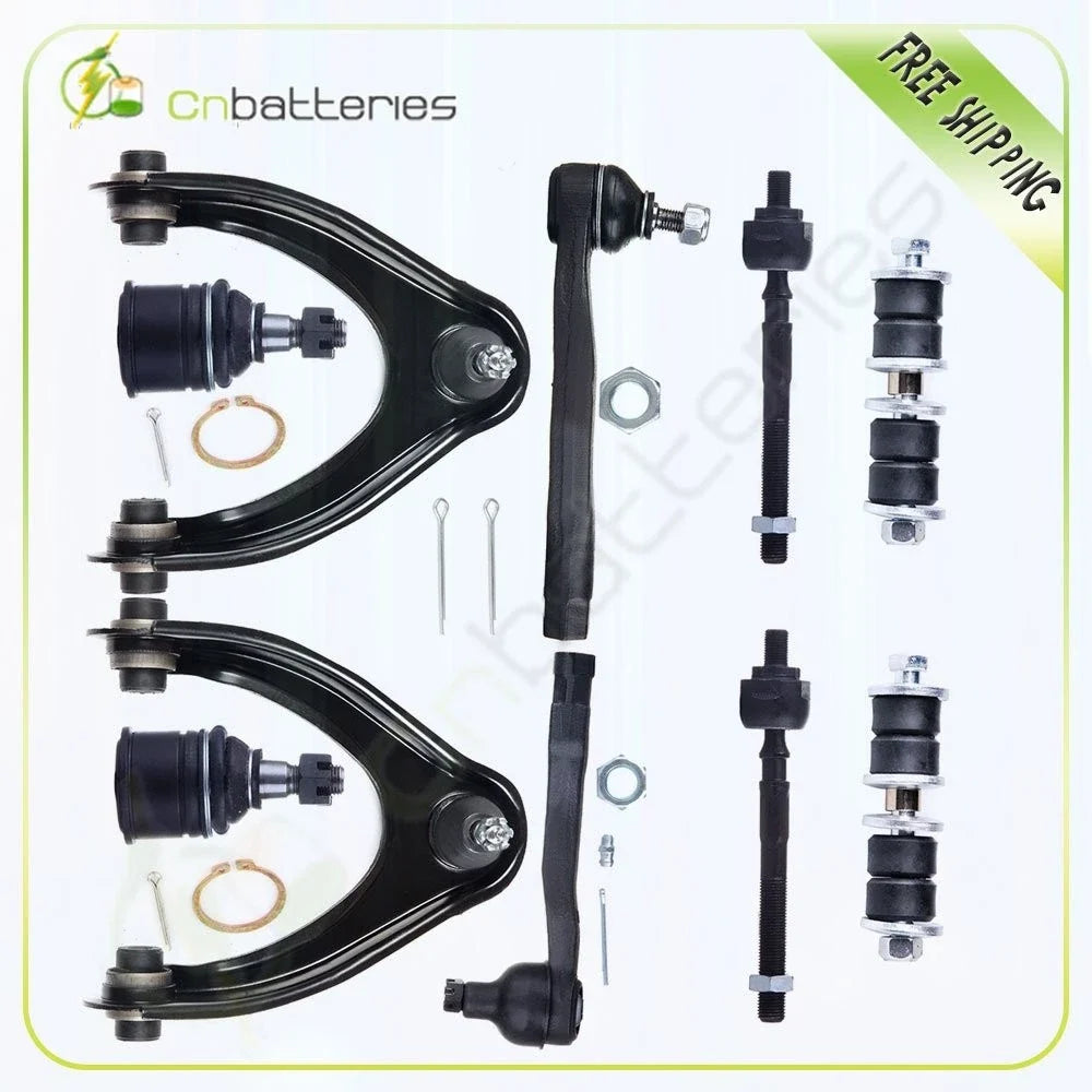 10PCS Front Lower Ball Joints & Upper Control Arms for Civic 1996-2002
