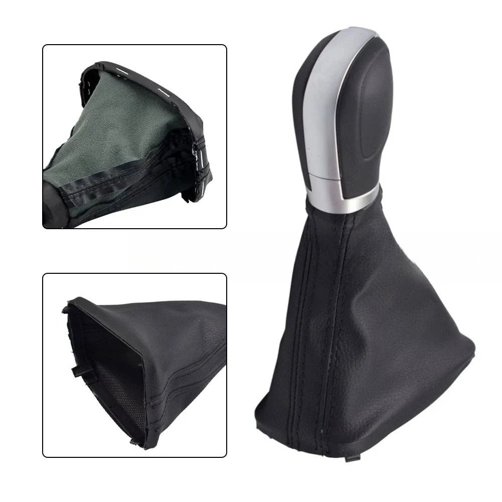 Black Shift Knob Gear with Boot Cover for Volkswagen Passat B7 CC (2006–2016)