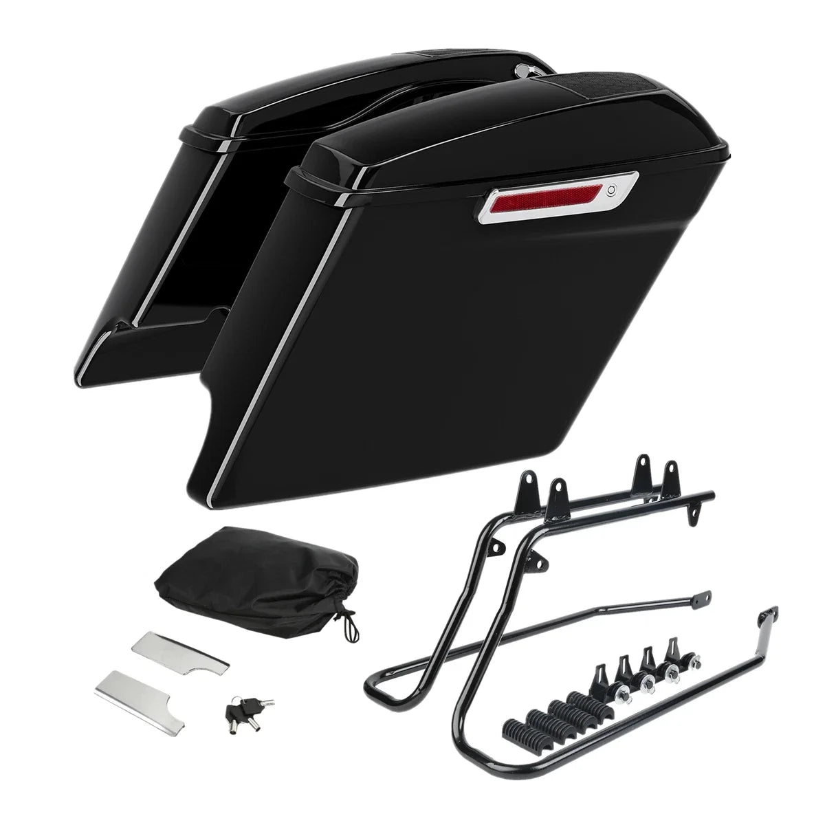 5" Speaker Lids with Bracket for Harley Softail (1984–2017)
