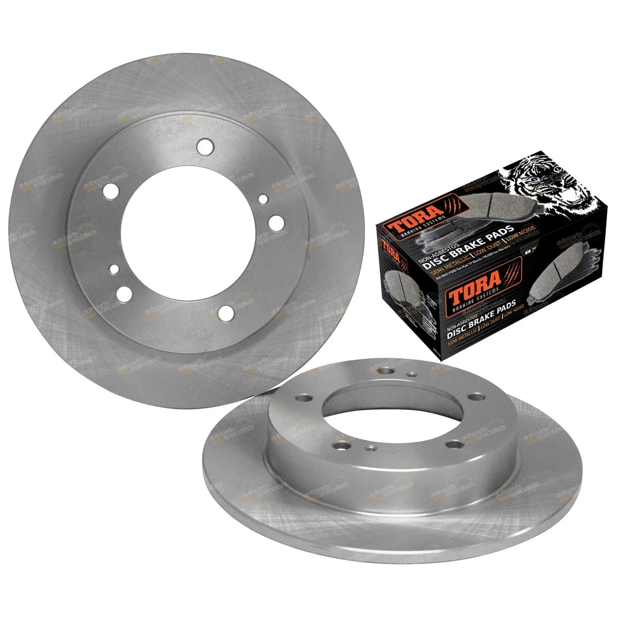 Front Brake Pads with Disc Rotors for NB QB Holden Drover 1985-1987