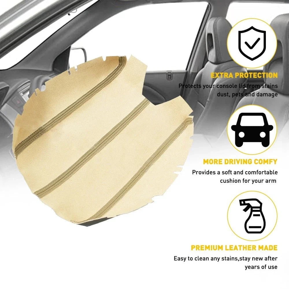 Set of 2 Leather Armrest Console Covers for Honda Accord (2008–2012)