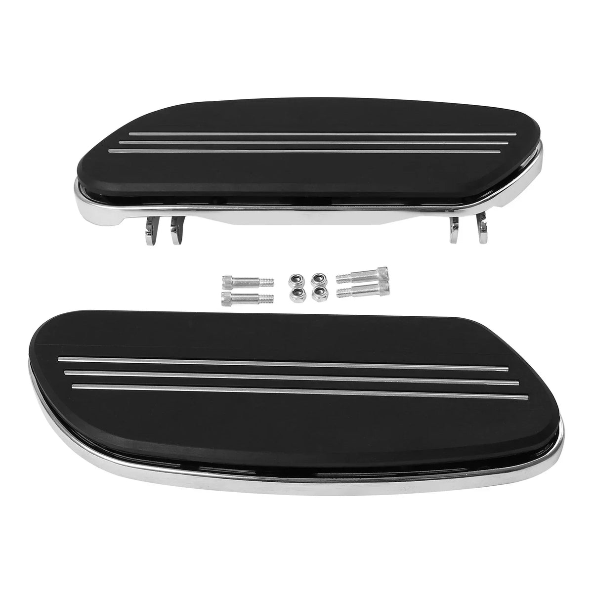 Chrome Driver Floorboard Kit for Touring Electra & Road Glide 1986-2023