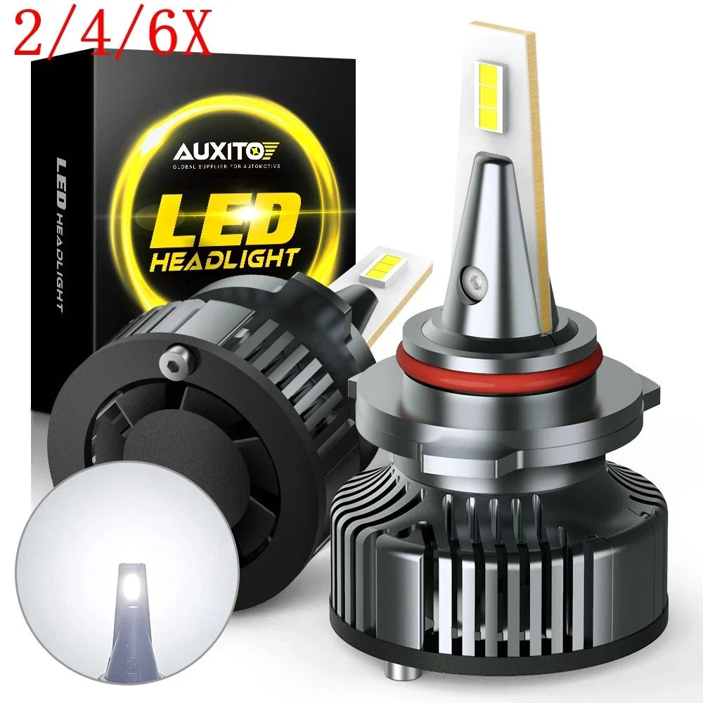 2X 9005 HB3 LED High Beam Headlights - 6500K, No Error for CANBUS