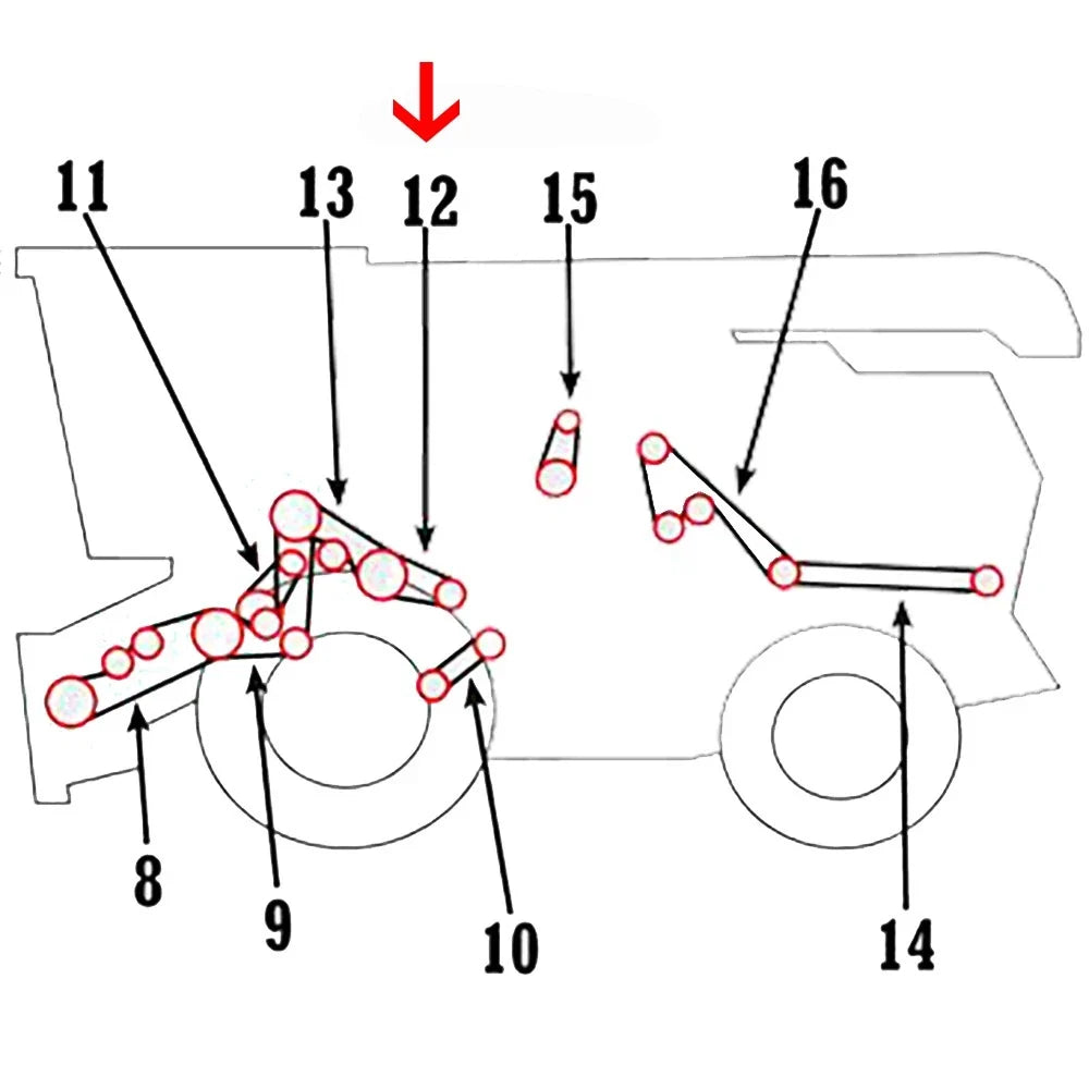 Belt Z103845 for John Deere T550 T560 T660 T670 (Fits 2010–2020)