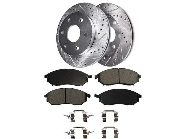 Front Brake Pad and Rotor Kit for Suzuki Equator (2009–2012) JP348QV