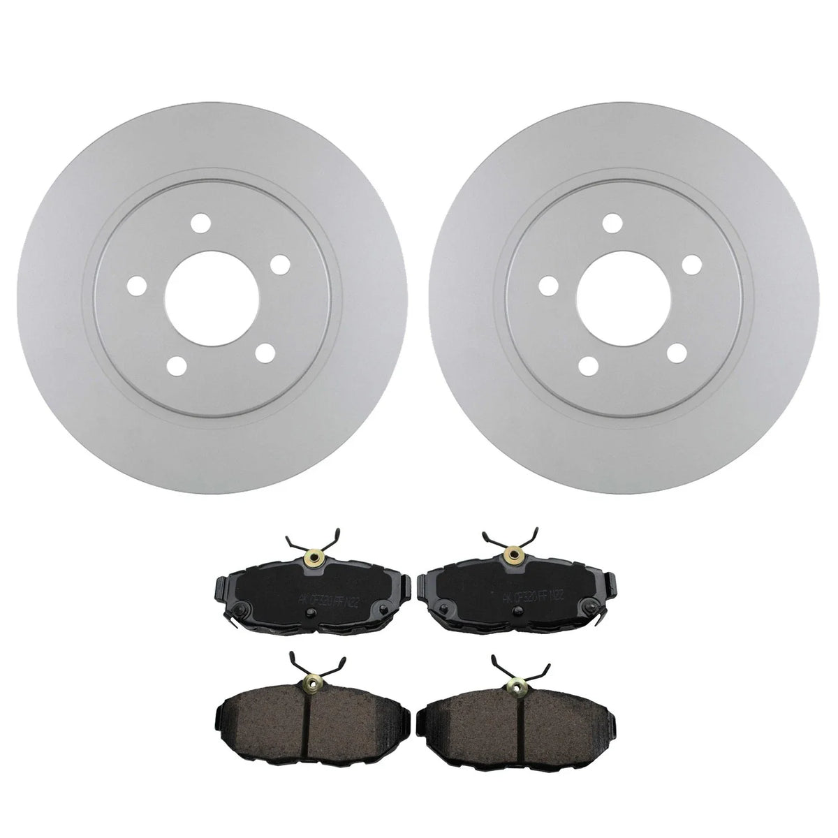 Bosch QuietCast Rear Rotor & Akebono ProACT Ceramic Brake Pads for Mustang