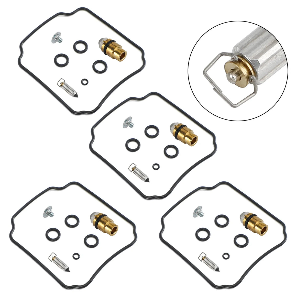 Carburetor Rebuild Repair Kit 4X for FZR400 Yamaha (1988–1990) 1WG