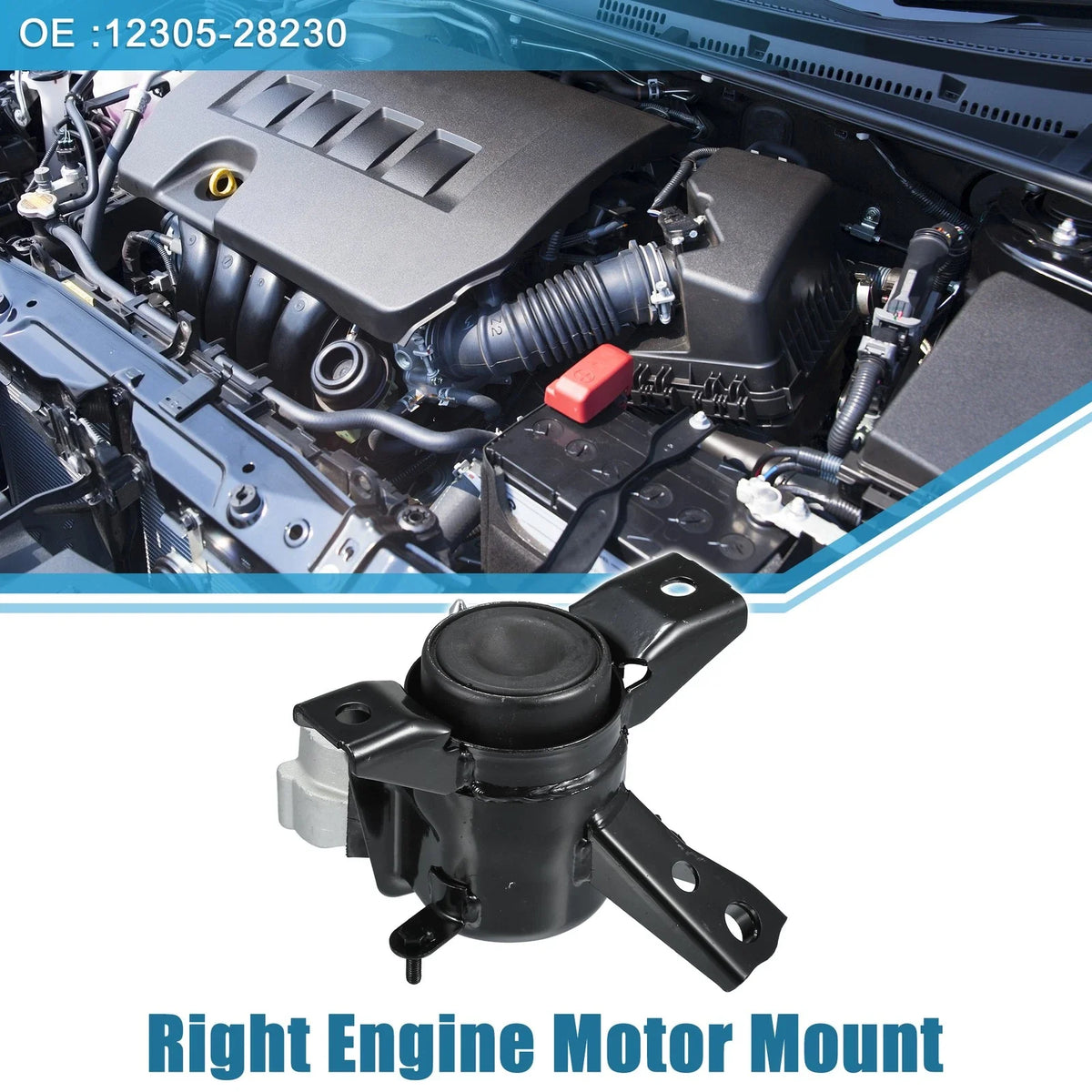 Engine Motor Mount Right Insulator for Toyota RAV4 (2006–2009)