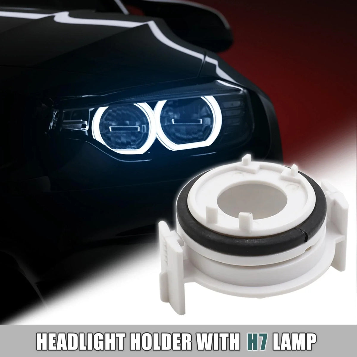 H7 LED Bulb Clip Adapter Holder for BMW E46 3 Series (1998–2006) 714998333193