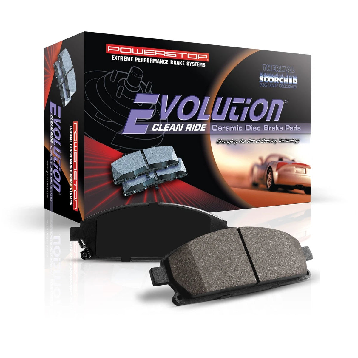 Set of 2 Powerstop 16-485 Brake Pads for Infiniti G20, Nissan 240SX (1990–1998)