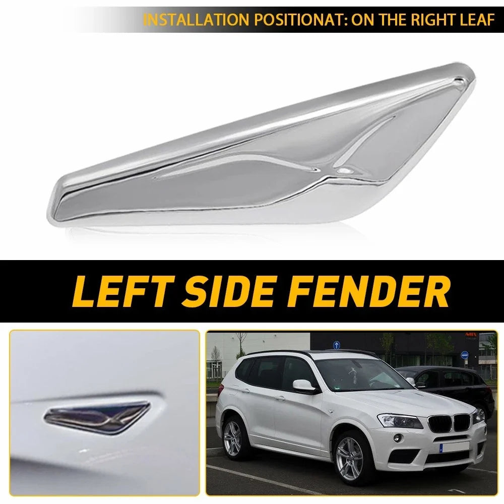 Fender Trim Finisher Chrome for BMW X3 F25 (2015–2017) OE#51117338569