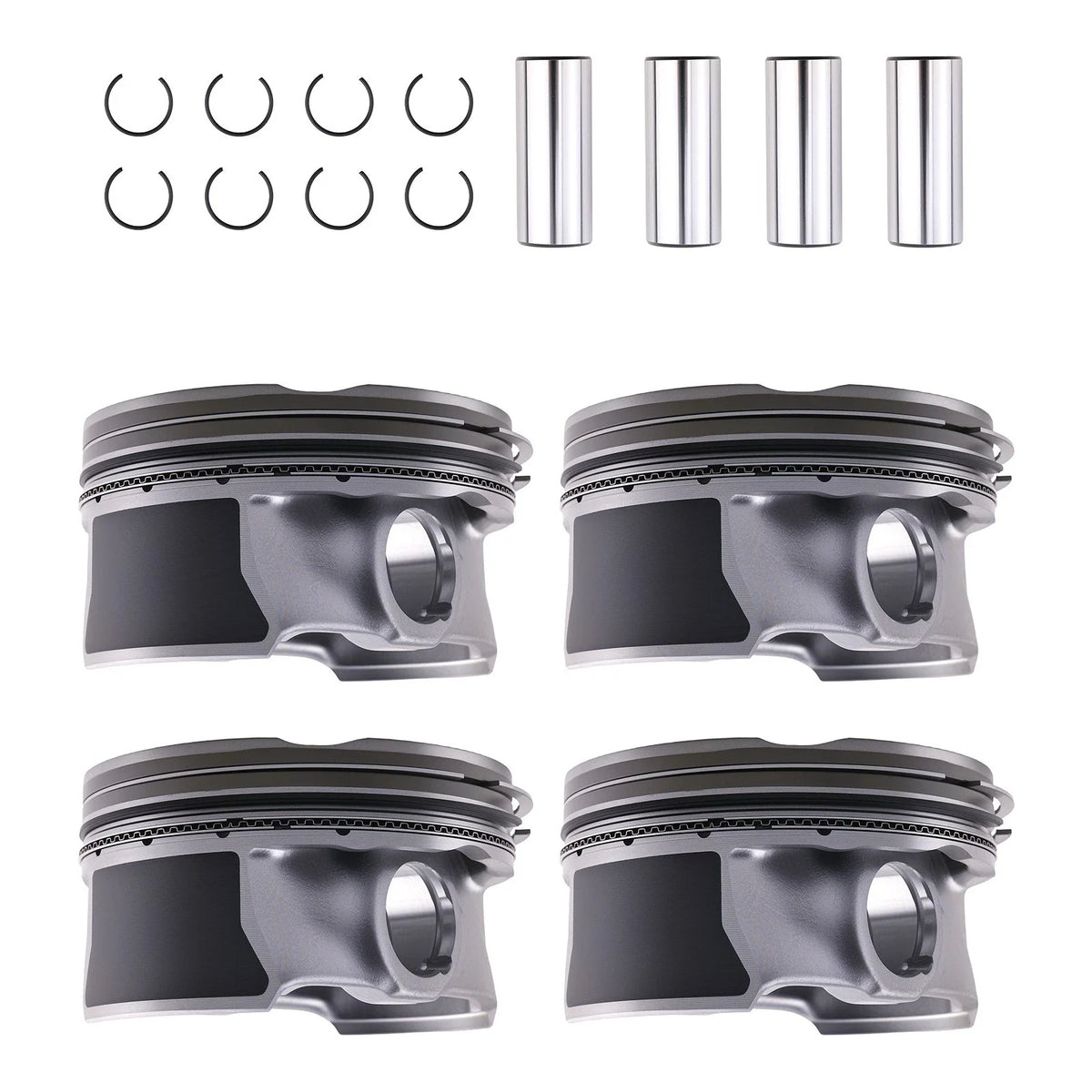 4X Engine Piston and Rings Set for KIA Hyundai Elantra 2.0L (2017-2018)