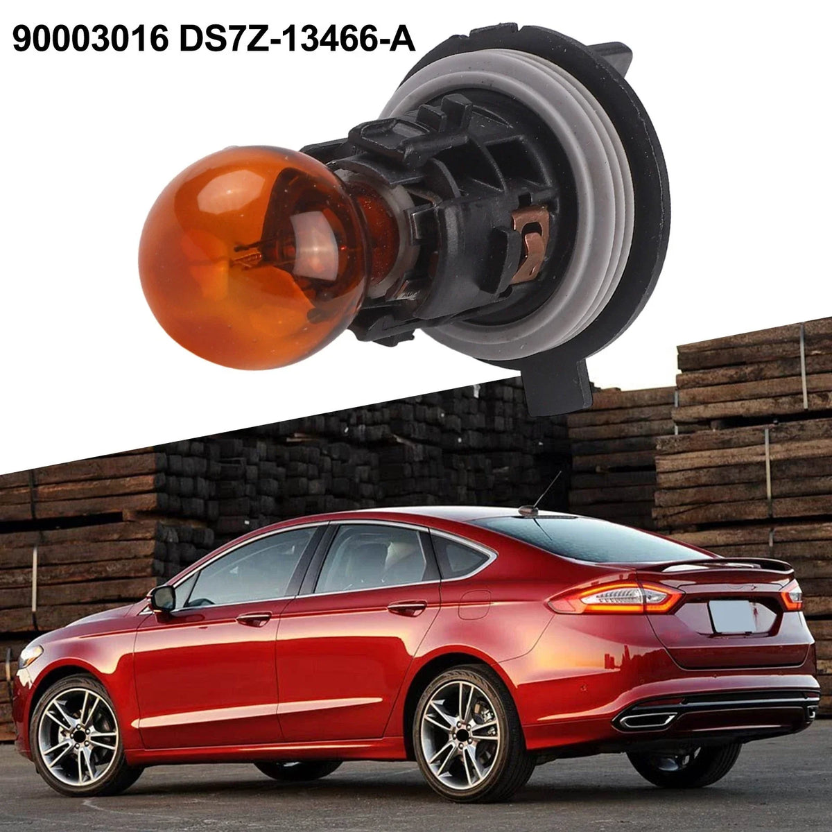 Corner Turn Signal Light Bulb Socket for Ford Fusion (2013–2020)