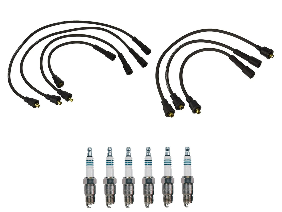 Denso 7mm Wire Set & 6 Iridium Power Spark Plugs Kit for Chevy GMC Pontiac