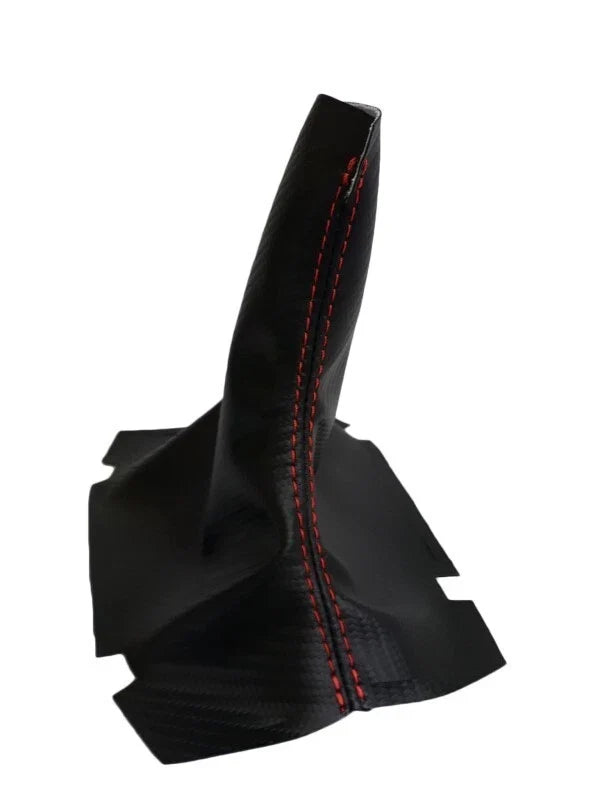 Manual Shift Boot for Ford Mustang (2005–2009) Carbon Fiber Red Stitch