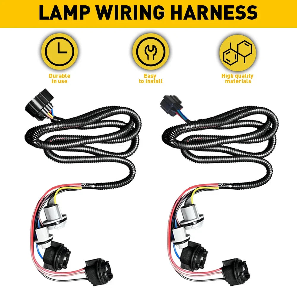Wiring Harness Set for Tail Lights - 2 Pieces for GMC Sierra Chevy