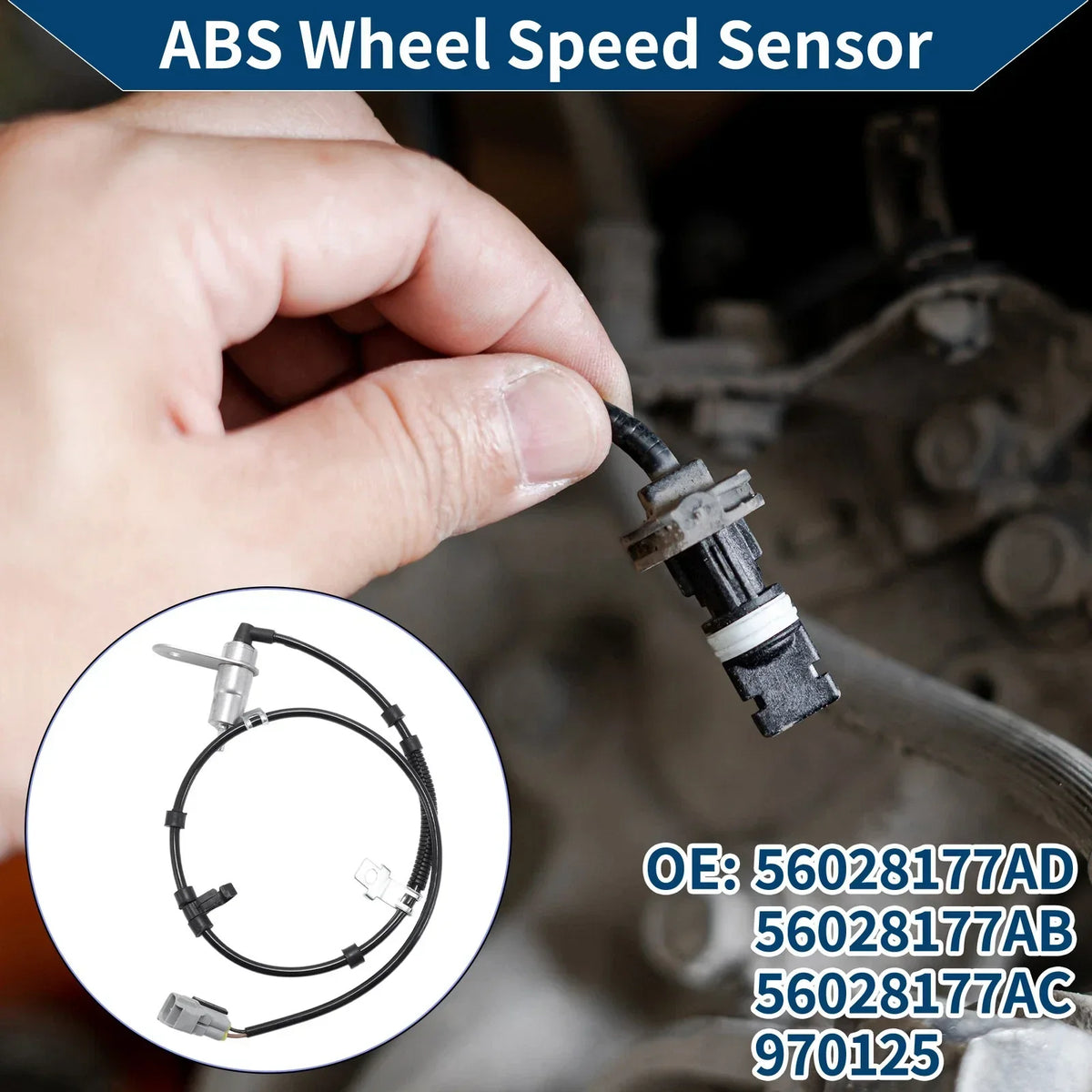 ABS Sensor for Wheel Speed - Ram 1500 2010-2018
